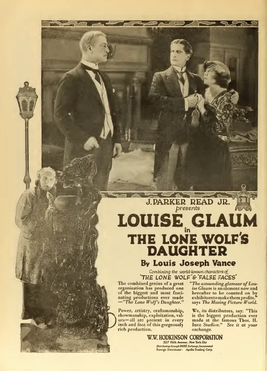 The Lone Wolf's Daughter poster