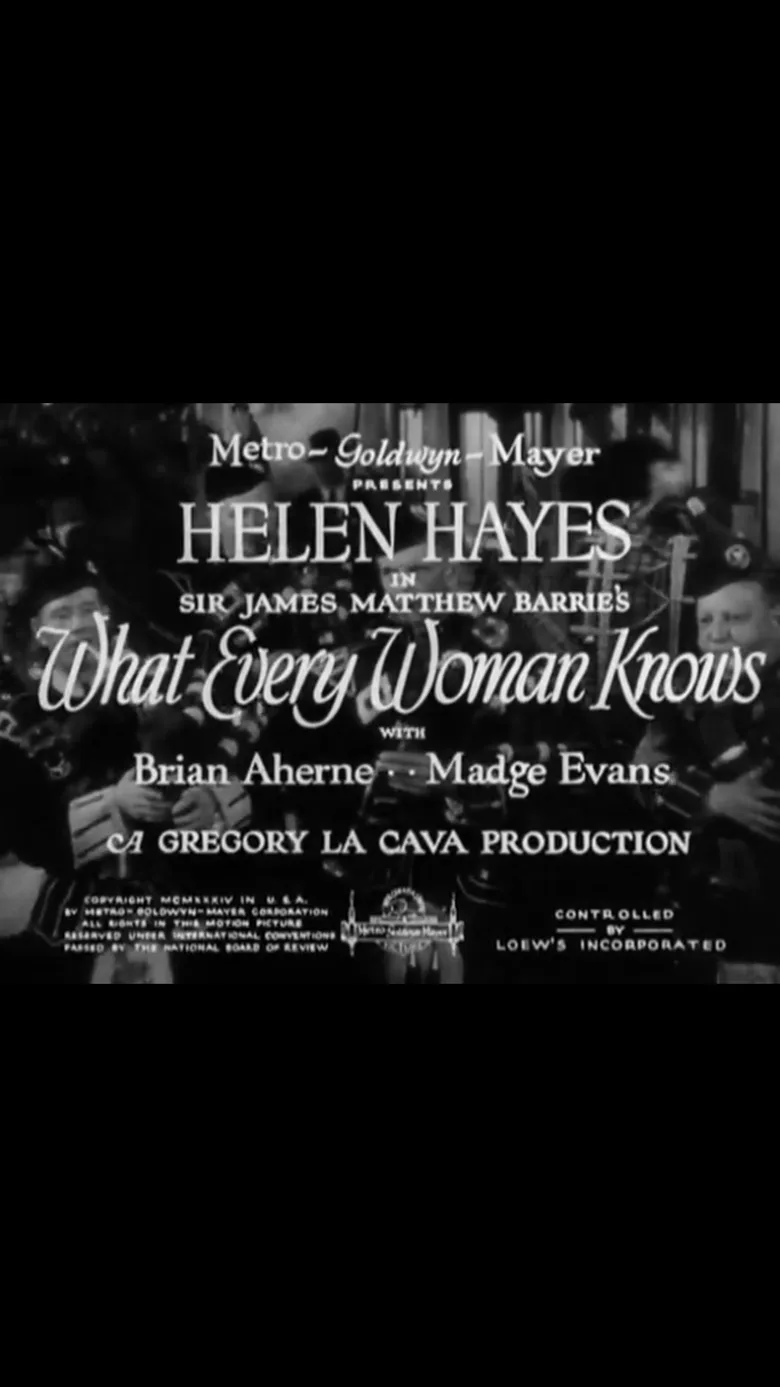 What Every Woman Knows poster