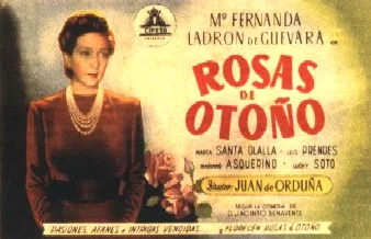 Rosas de otoño poster