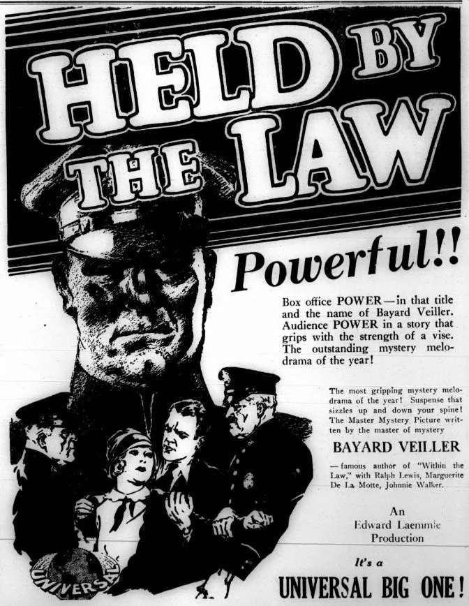 Held by the Law poster