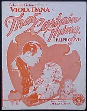 That Certain Thing poster