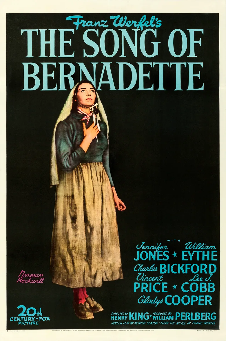 The Song of Bernadette poster