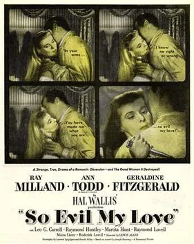 So Evil My Love poster