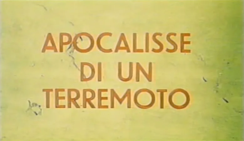 Apocalisse di un terremoto poster