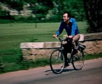 A Peasant on a Bicycle poster