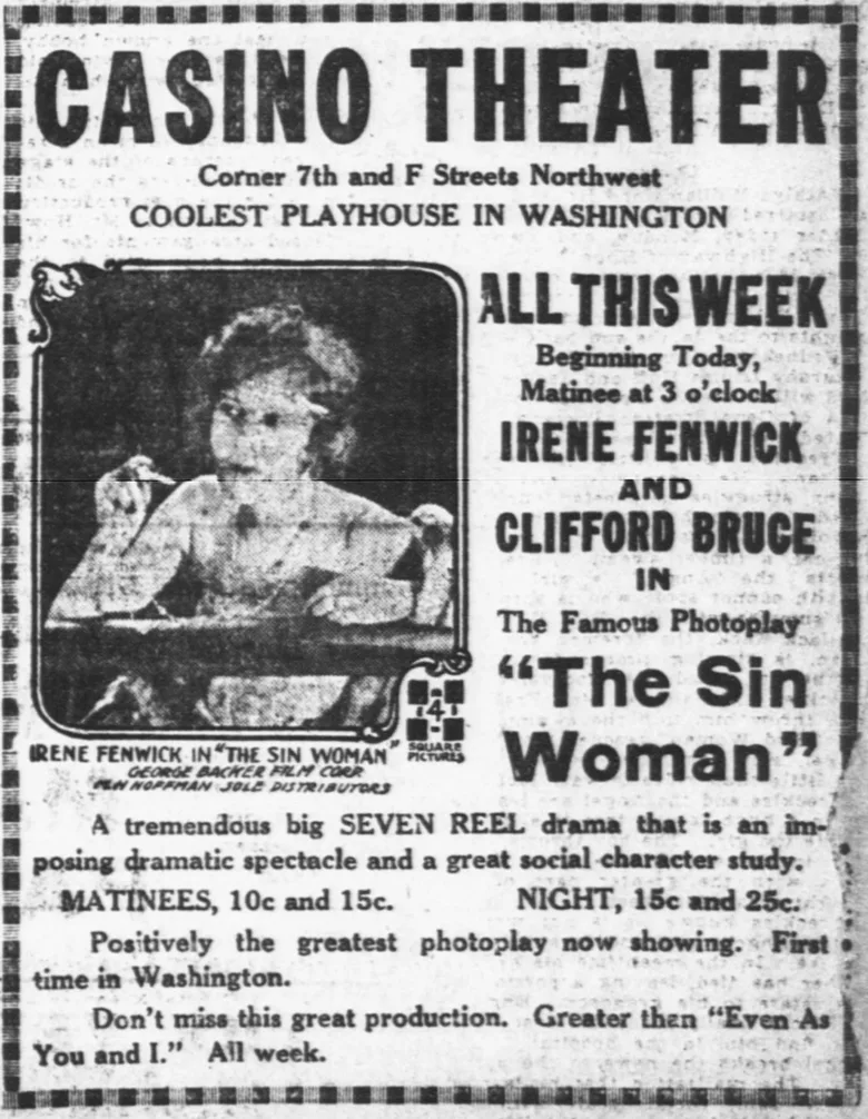 The Sin Woman poster