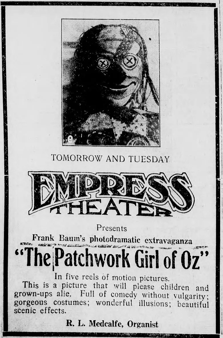 The Patchwork Girl of Oz poster