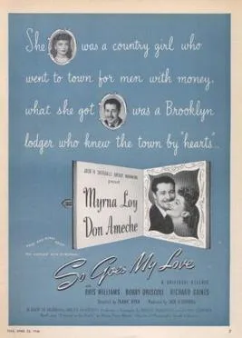 So Goes My Love poster