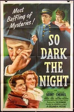 So Dark the Night poster