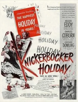 Knickerbocker Holiday poster
