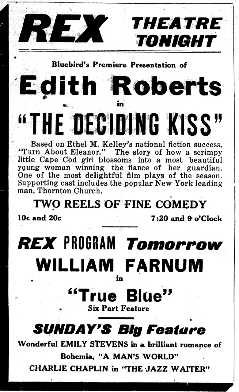 The Deciding Kiss poster