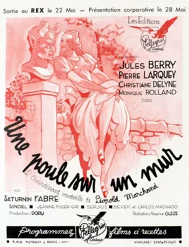 A Hen on a Wall poster
