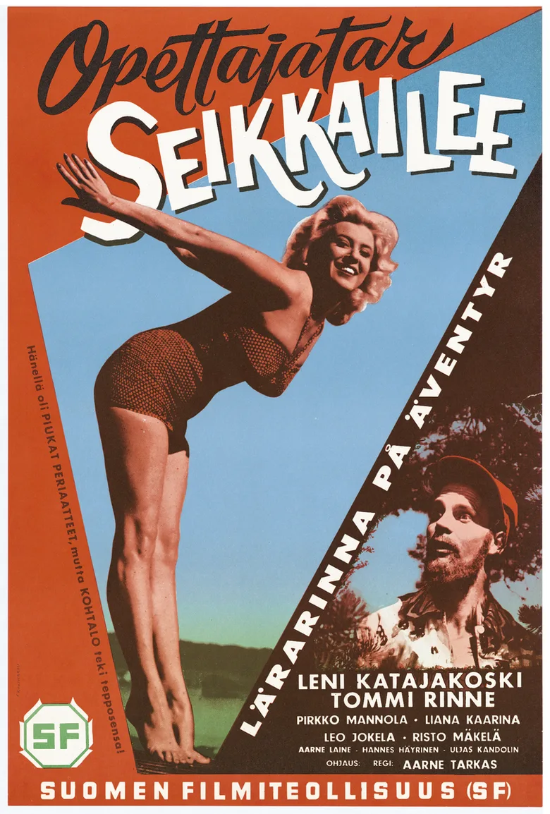 Opettajatar seikkailee poster