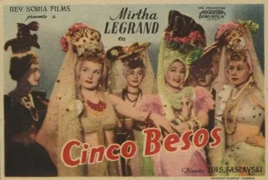 Cinco besos poster