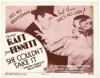 She Couldn't Take It poster