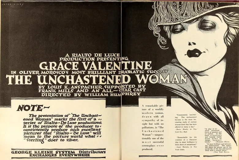 The Unchastened Woman poster