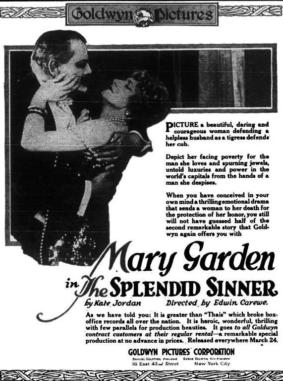 The Splendid Sinner poster