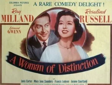 A Woman of Distinction poster