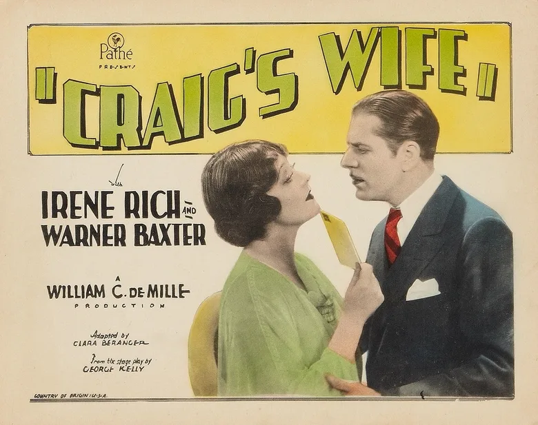Craig's Wife poster