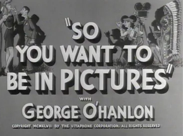 So You Want to Be in Pictures poster