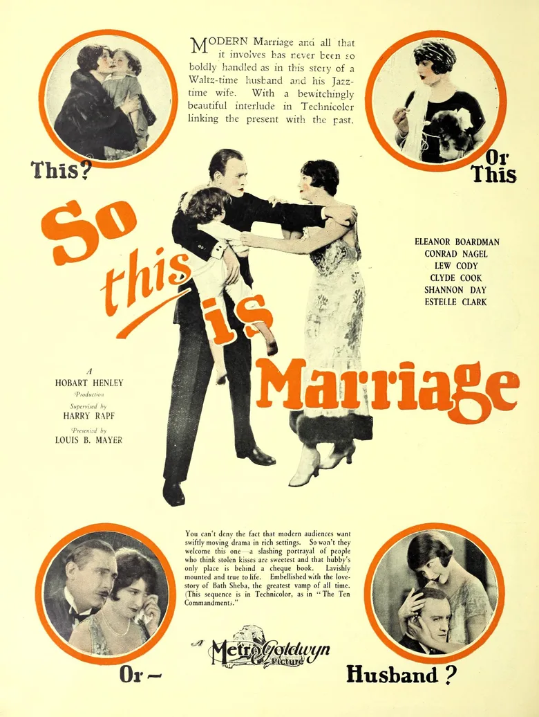 So This Is Marriage? poster