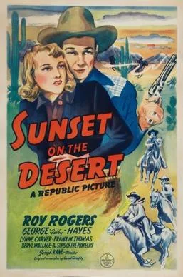Sunset on the Desert poster