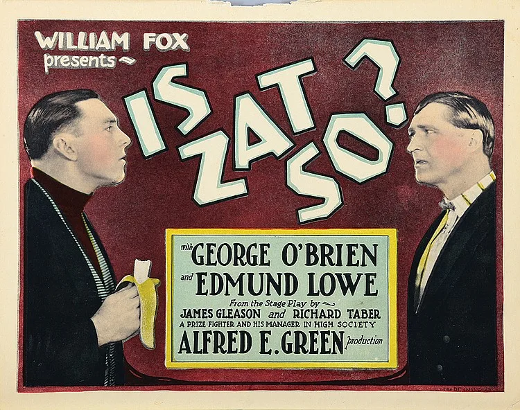 Is Zat So? poster
