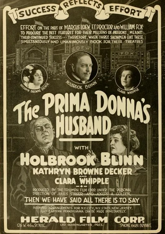 The Prima Donna's Husband poster