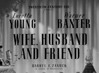 Wife, Husband and Friend poster