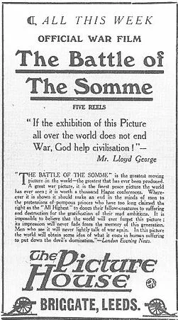 The Battle of the Somme poster