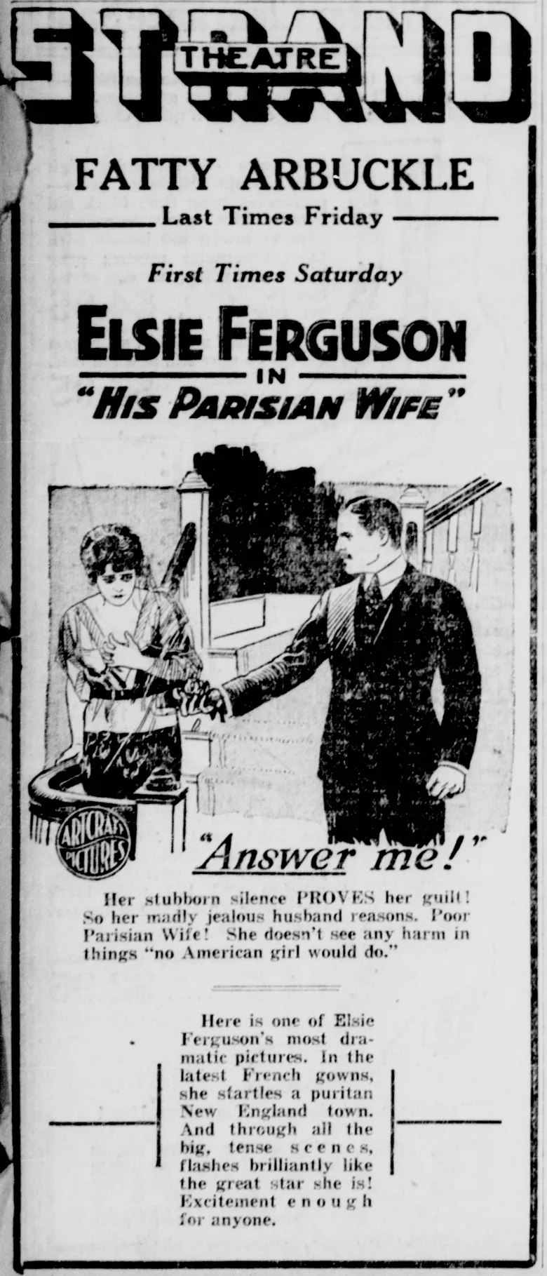His Parisian Wife poster