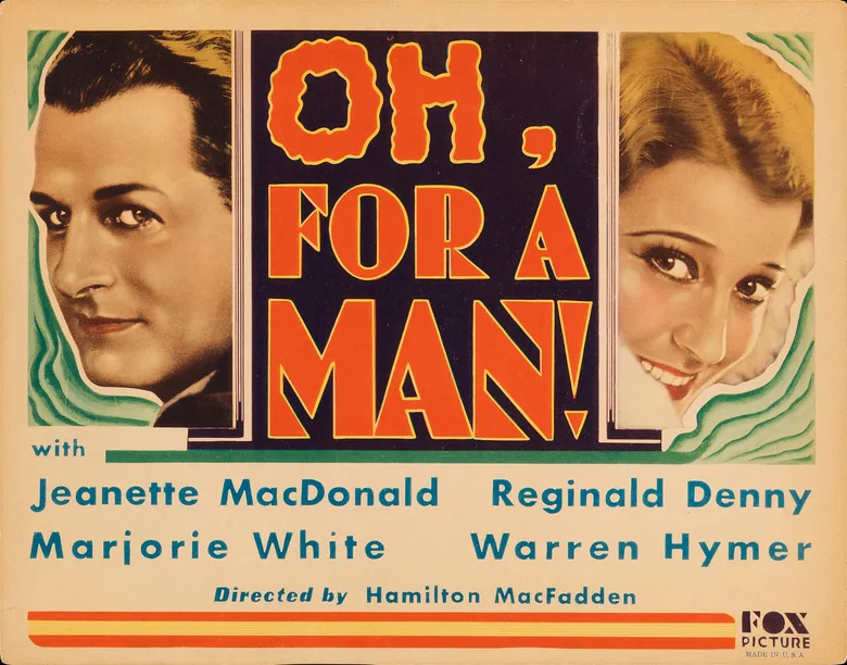 Oh, For a Man! poster