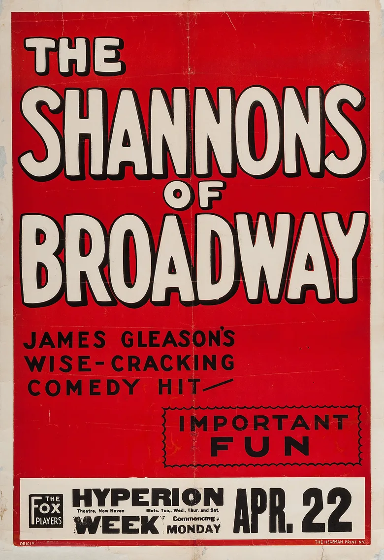 The Shannons of Broadway poster