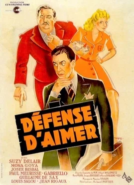 Défense d'aimer poster