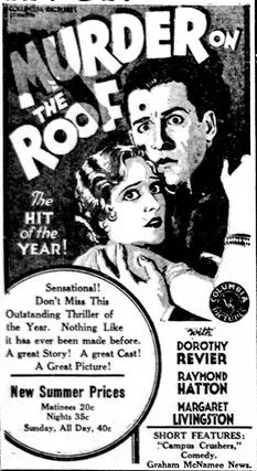 Murder on the Roof poster