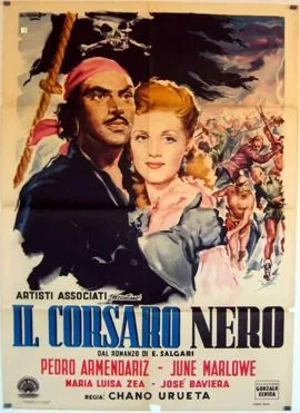 El corsario negro poster