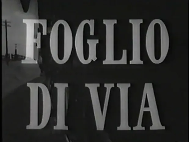 Foglio di via poster