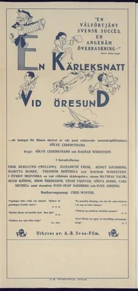 En kärleksnatt vid Öresund poster