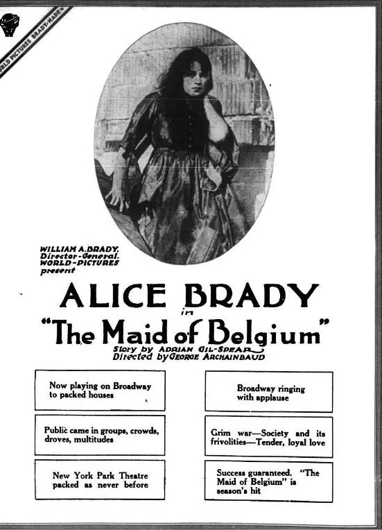 The Maid of Belgium poster