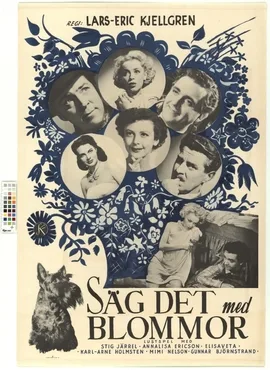 Säg det med blommor poster