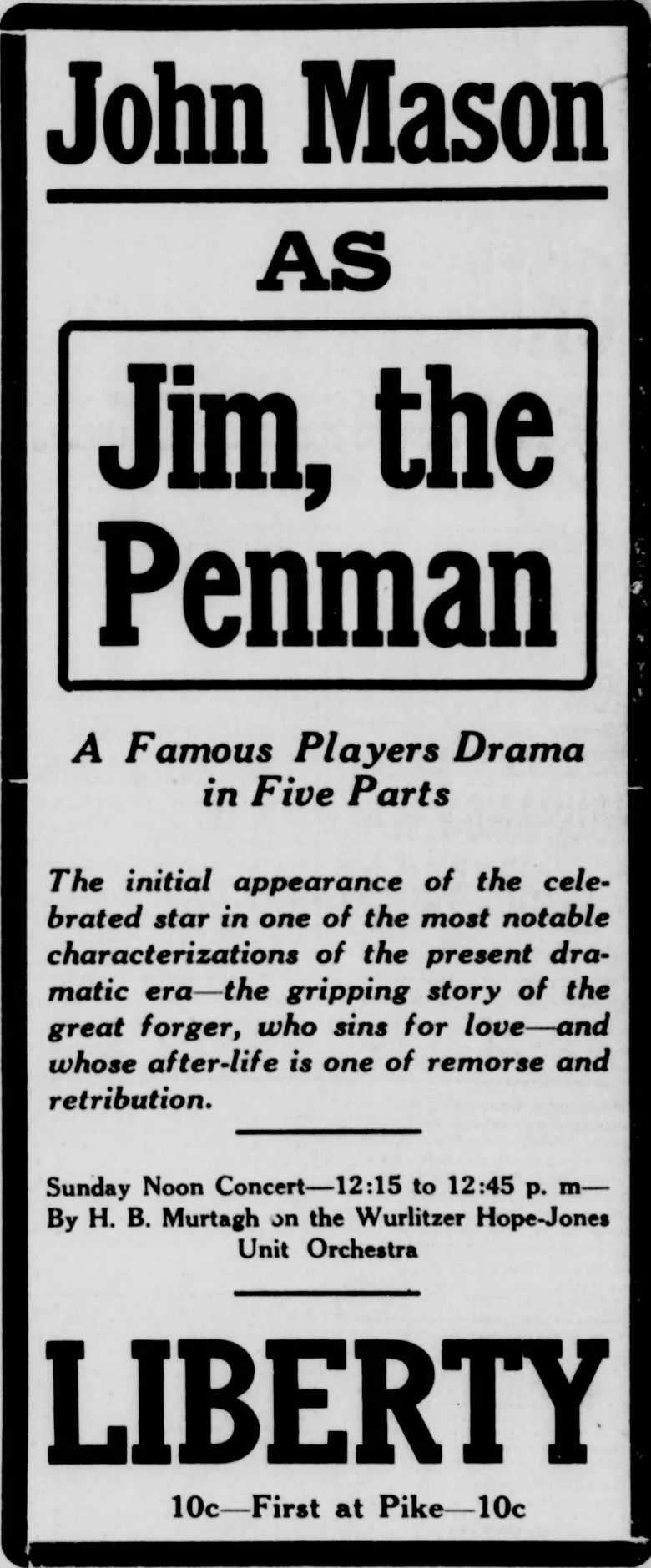 Jim the Penman poster