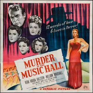 Murder in the Music Hall poster