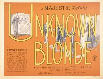 Unknown Blonde poster