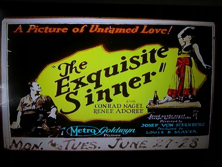 The Exquisite Sinner poster