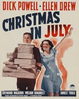 Christmas in July poster