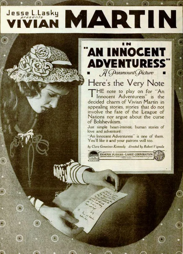 An Innocent Adventuress poster