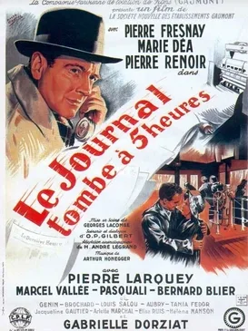 Le journal tombe à cinq heures poster