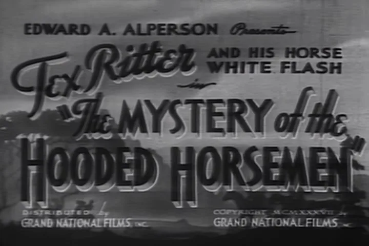 The Mystery of the Hooded Horsemen poster