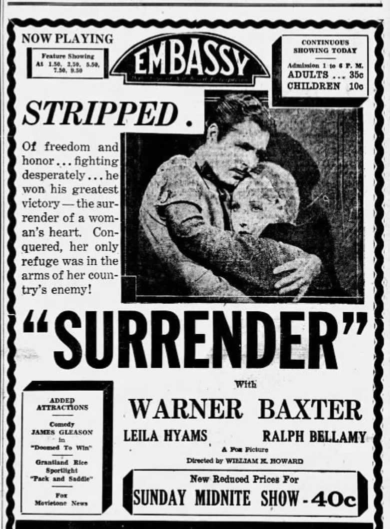 Surrender poster