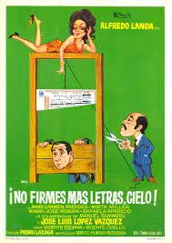 ¡No firmes más letras, cielo! poster